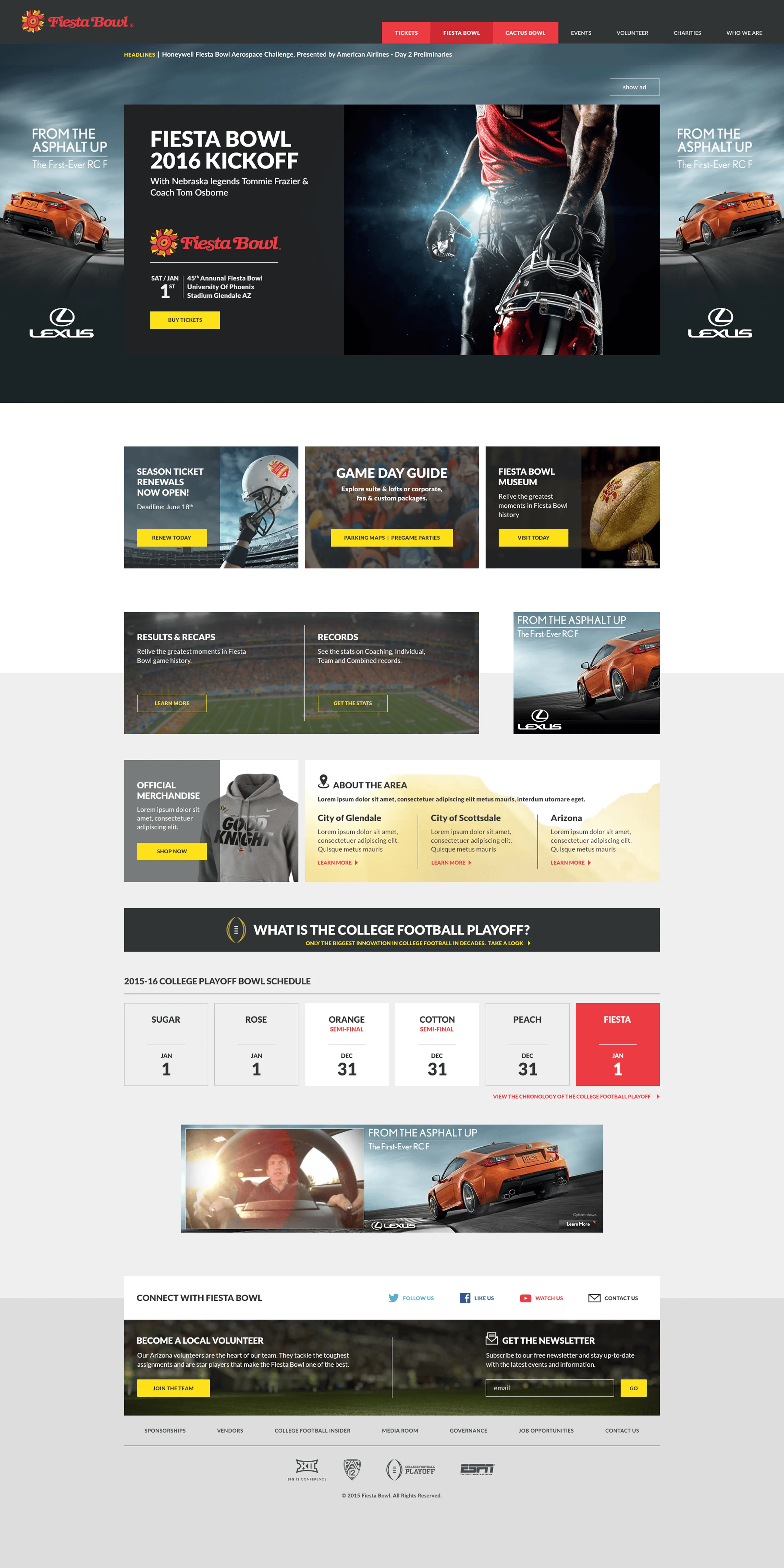 Fiesta Bowl — home page